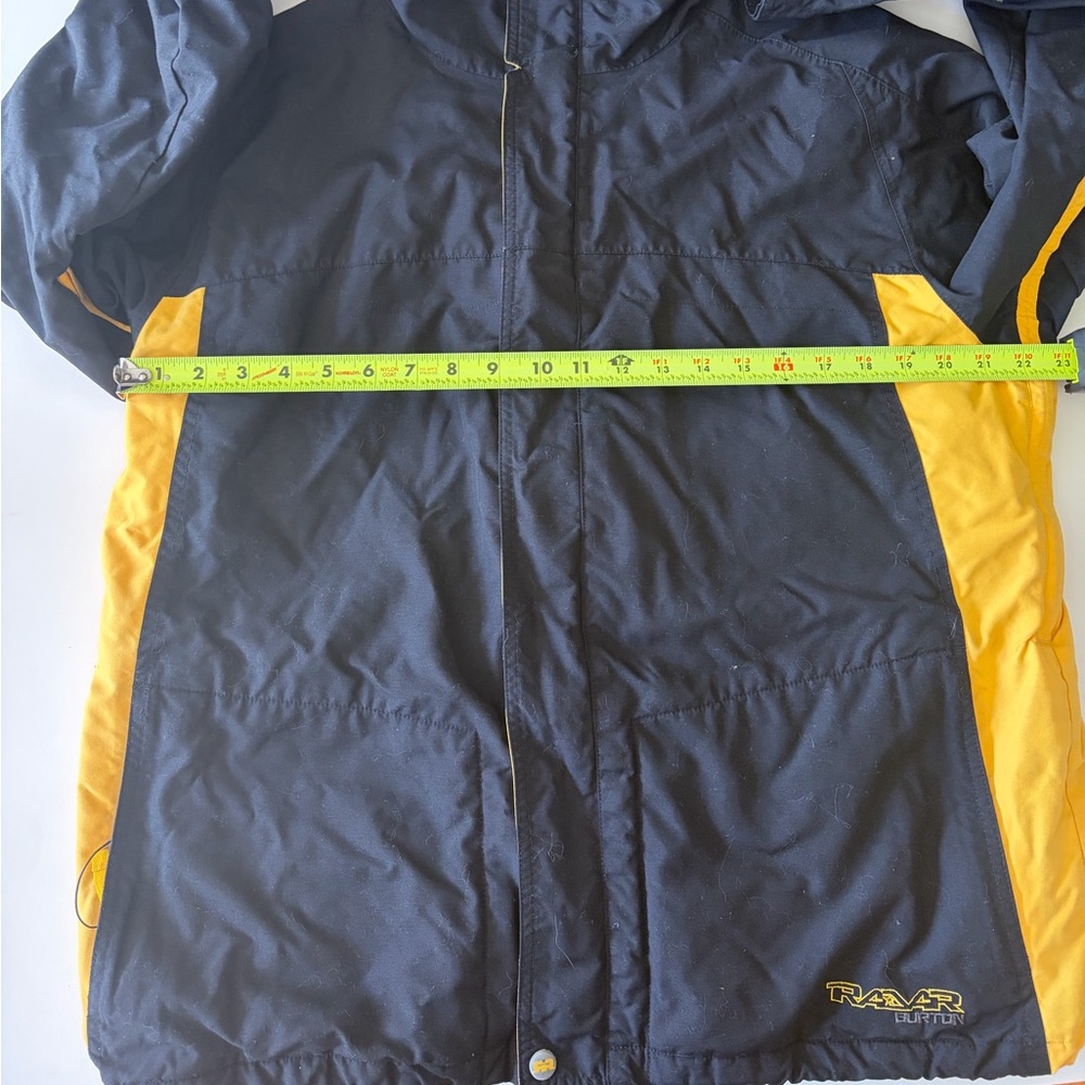Burton Snowboard Jacket Women’s XL Black Yellow Ski Coat Fleece Lined Outdoor - Picture 4 of 5